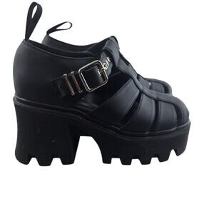 Dolls Kill Lamoda Chunky Sandals Womens 7 US Dahlia Acting Shy Platform Black